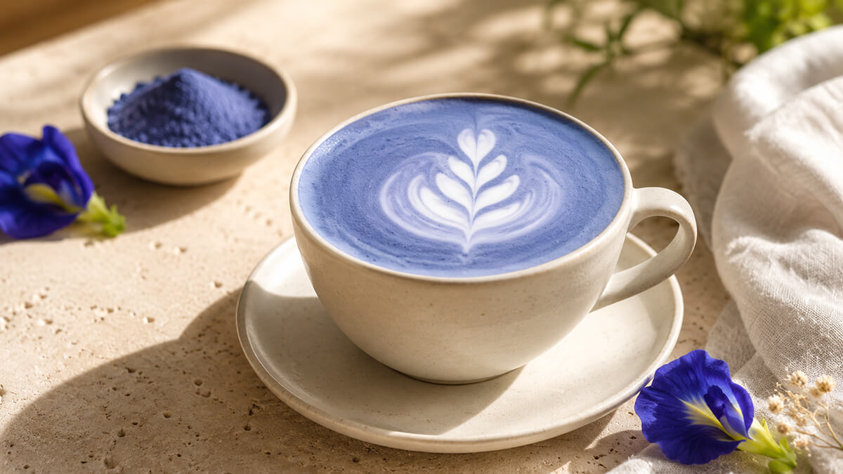Butterfly Pea Powder Blue Matcha Latte